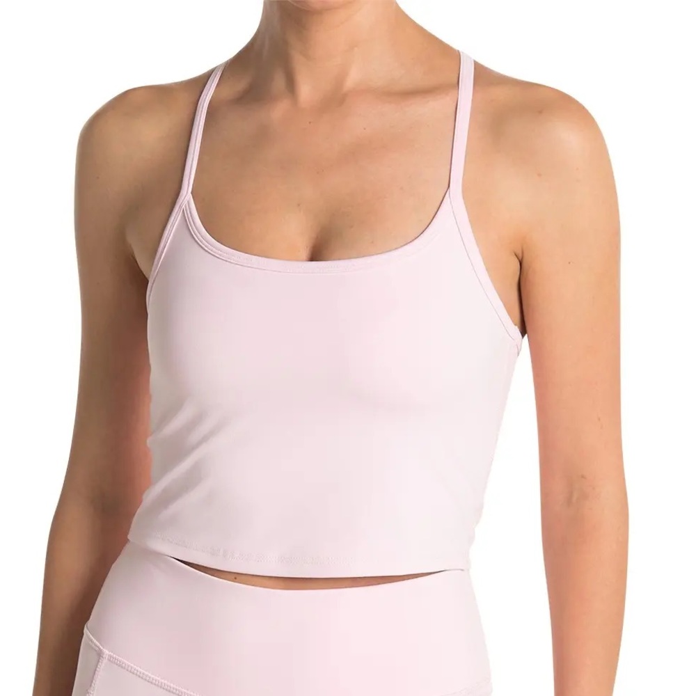 Light Pink Cropped Cami Tank Sz L